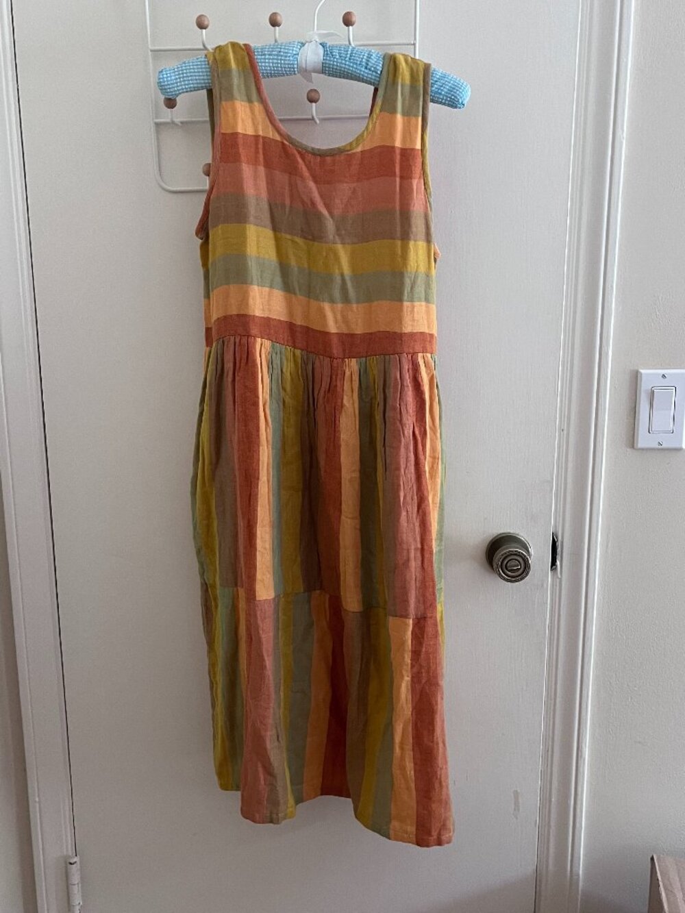 Ace & Jig Teasdale Striped Cotton Gauze Dress (Sz S) - Sorbet
